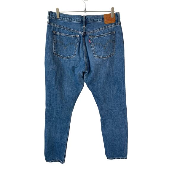 LEVI'S PREMIUM 501 Skinny Jeans High Rise Distressed Sansome Street 32 Grunge - Picture 3 of 13